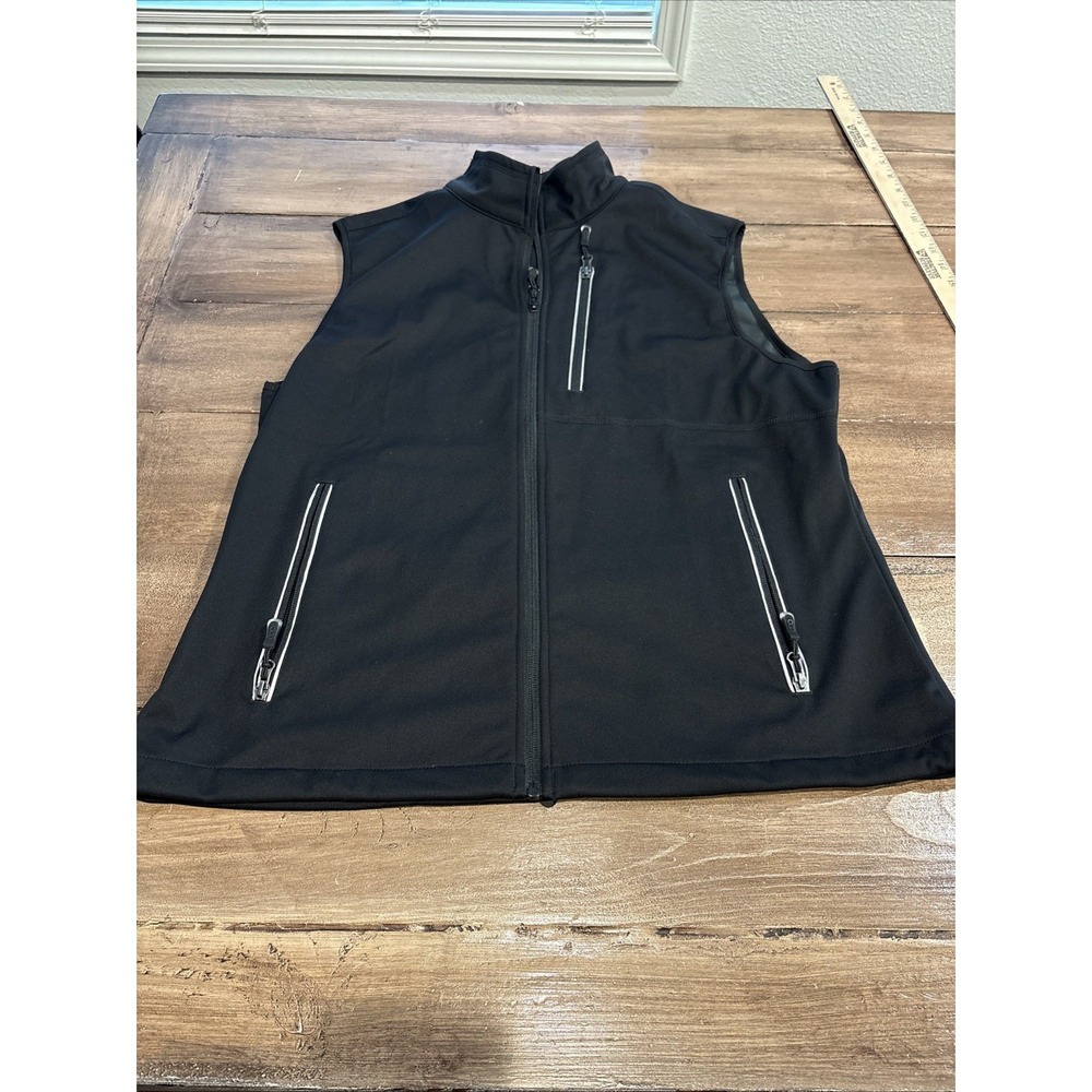 33,000FT Women's Size L Vest  Zip up Windproof Lightweight Black